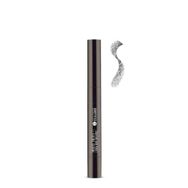 siennax sculpting brow pencil fixing serum natural black swatch 1