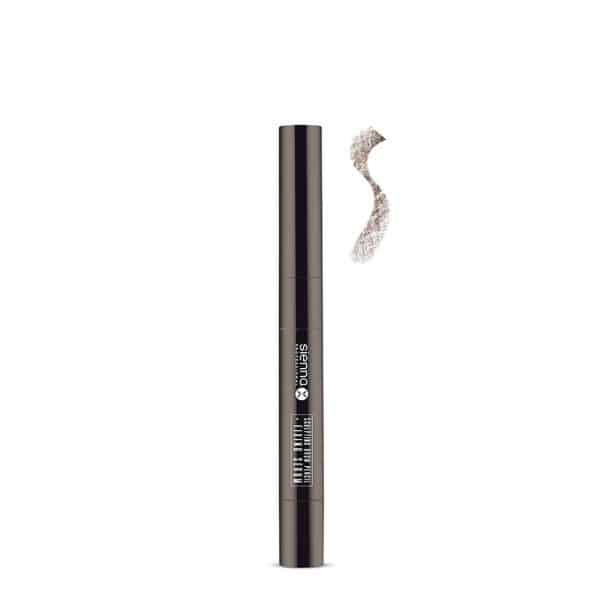 siennax sculpting brow pencil fixing serum warm brunette swatch 1 1