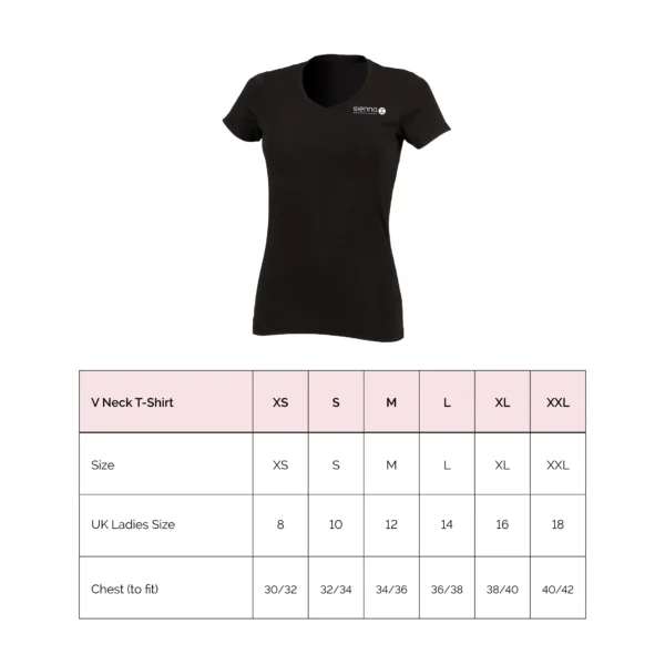 V Neck T Shirt Sizes