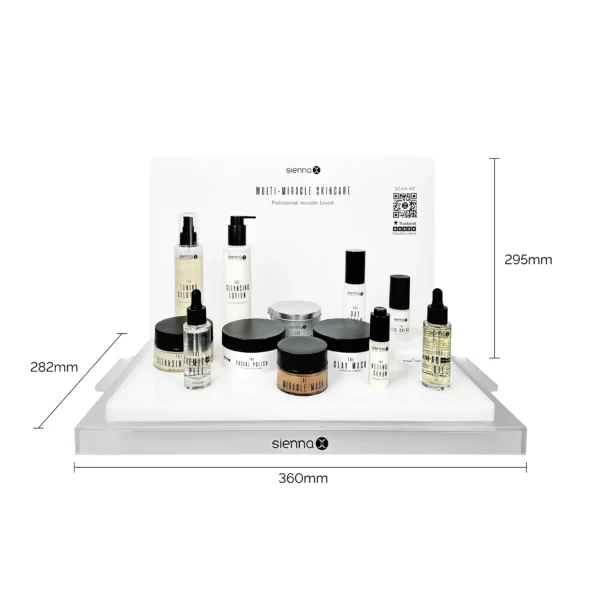 Sienna Icons Skincare Stand Plain BG Sizes